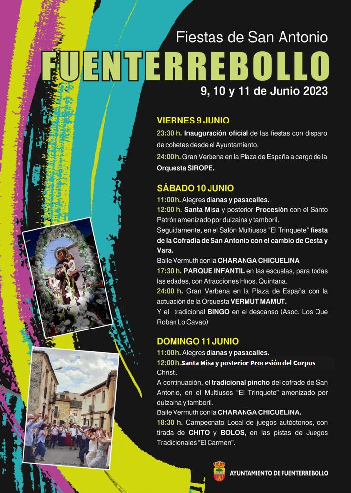 Fiestas en honor a San Antonio 2023 Fuenterrebollo